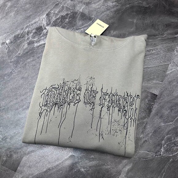 Grey Printed Hoodie By Vetements - Picture 10 of 10